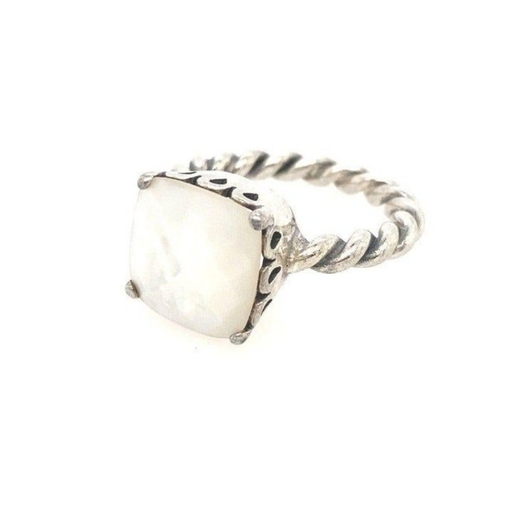 Pandora Mother of Pearl Ring (Retired) - Picture 2 of 8